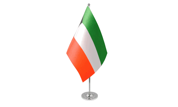 Kuwait Satin Table Flag